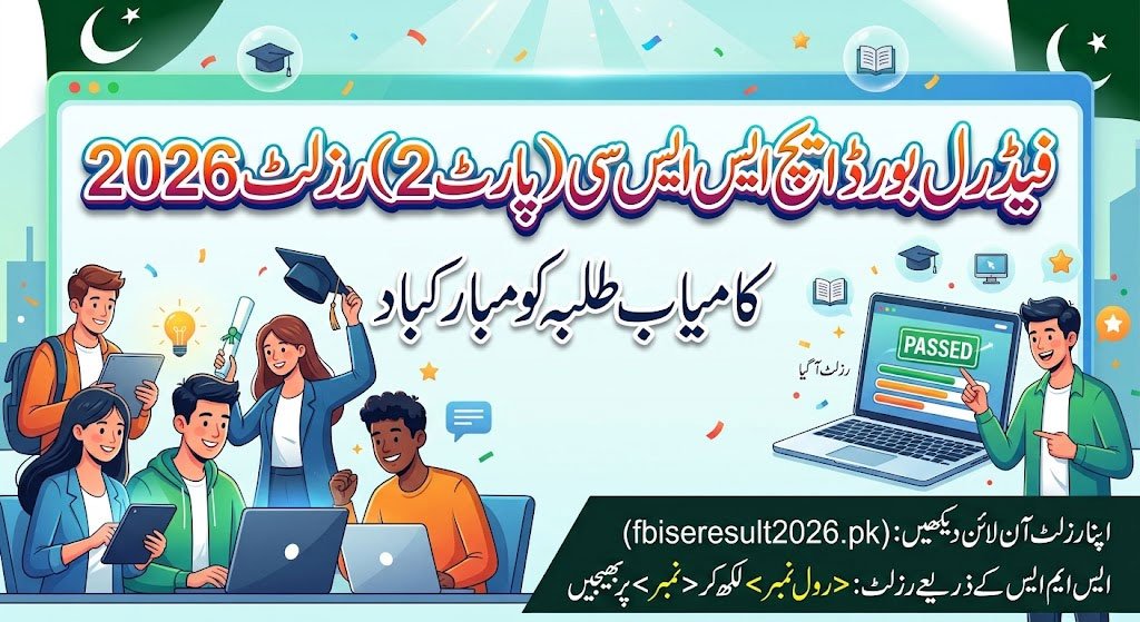 FBISE HSSC Part 2 Result 2026 Federal Board